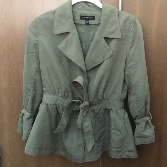 Banana Republic Tops - Banana Republic olive green  jacket blouse